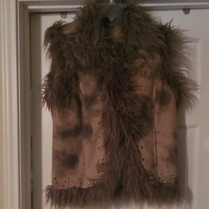 Elegant Brown Faux Fur Teddy Jacket